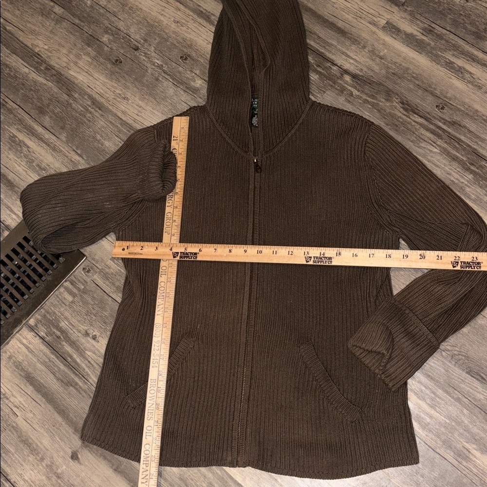 Ralph Lauren woman’s zip up sweater - petite small - Picture 3 of 6